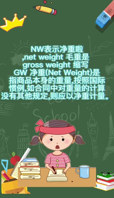 nw是净重还是毛重