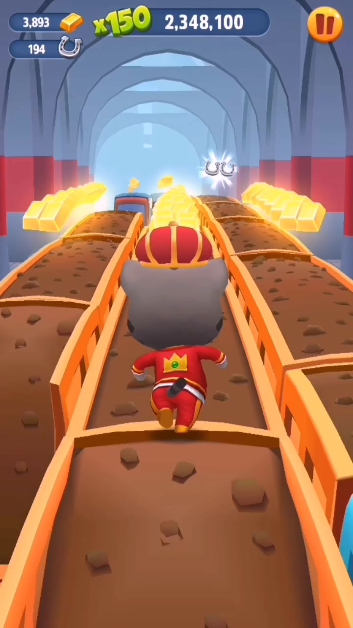 汤姆猫跑酷:486万分,皇家汤姆猫的纪录