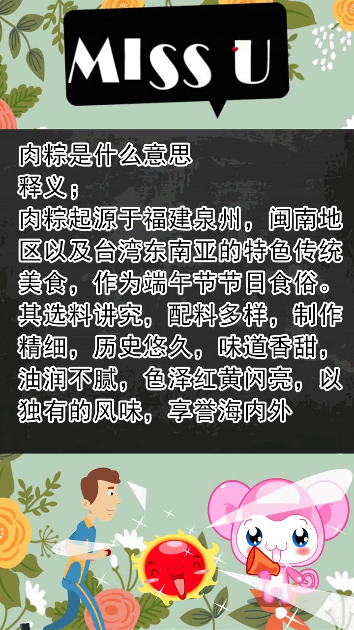 肉粽是什么意思?