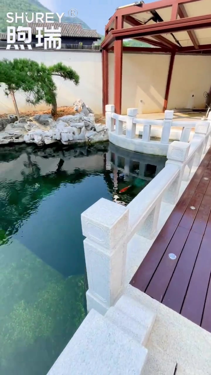 治愈系的别墅庭院鱼池,美的不可方物 治愈系的别墅庭院鱼池,美的不可方物