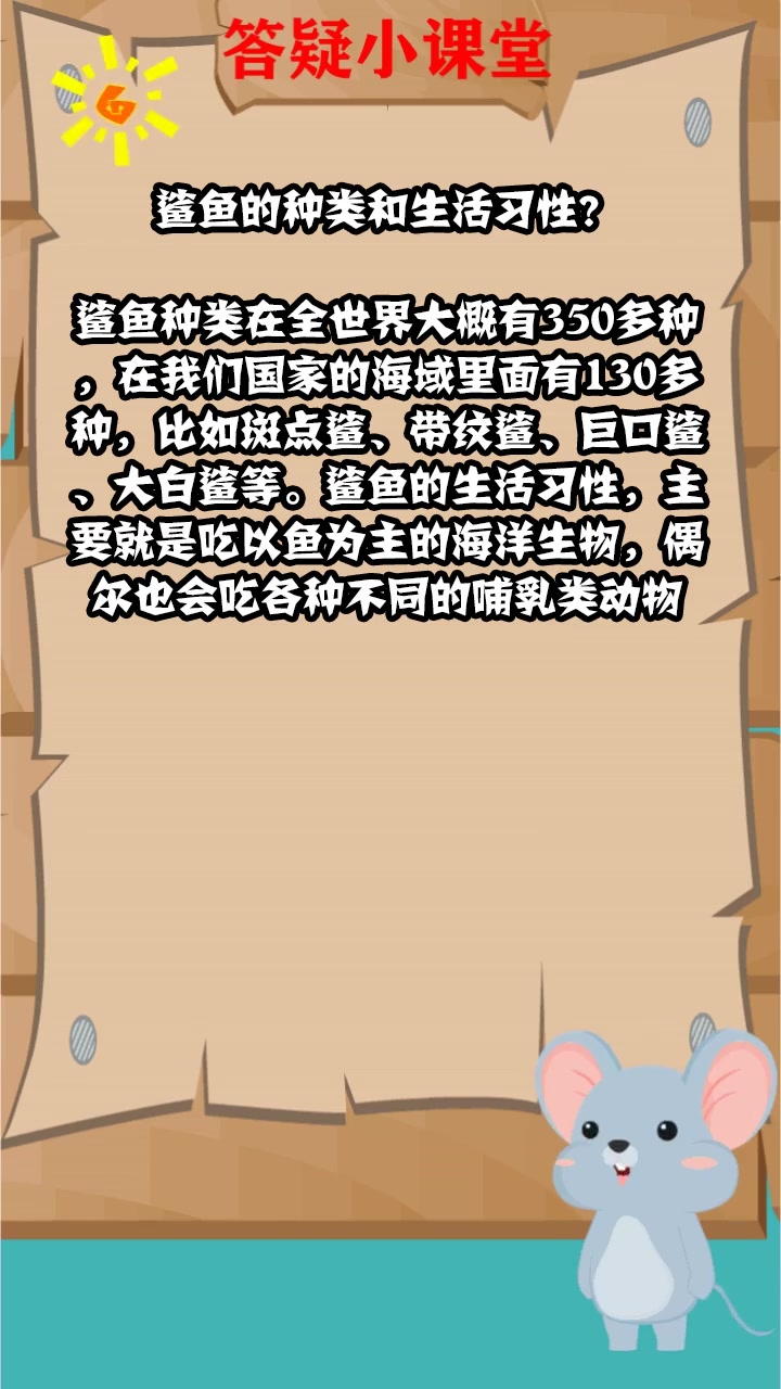 鲨鱼的种类和生活习性?