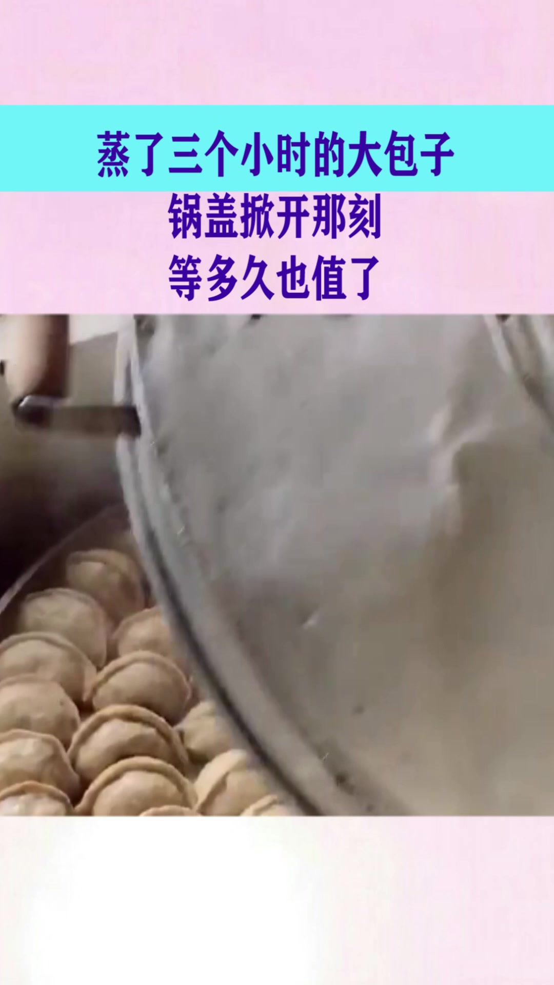 蒸了三个小时的大包子,锅盖掀开那刻,等多久也值了!