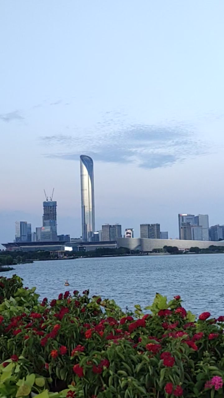 苏州金鸡湖地标建筑美景