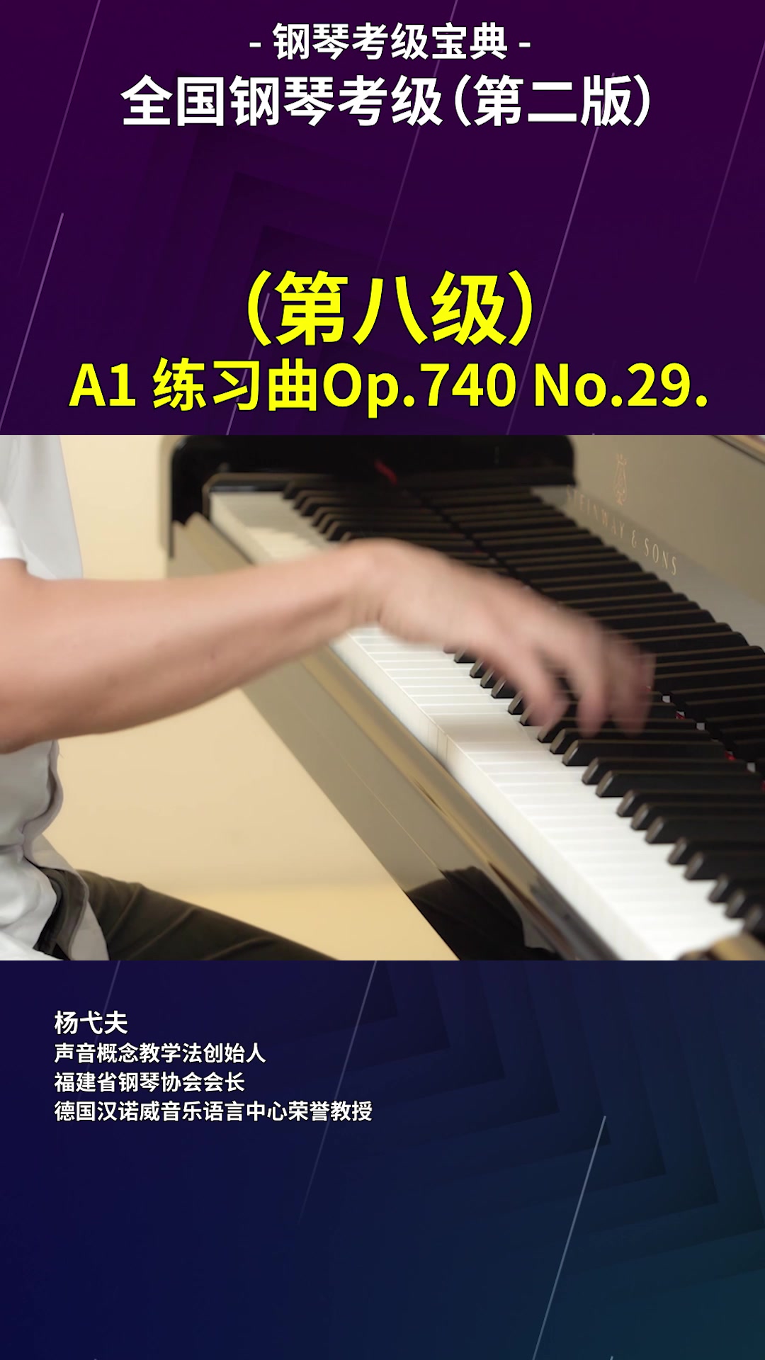 钢琴教学-【(第八级) A1 练习曲Op.740 No.29】