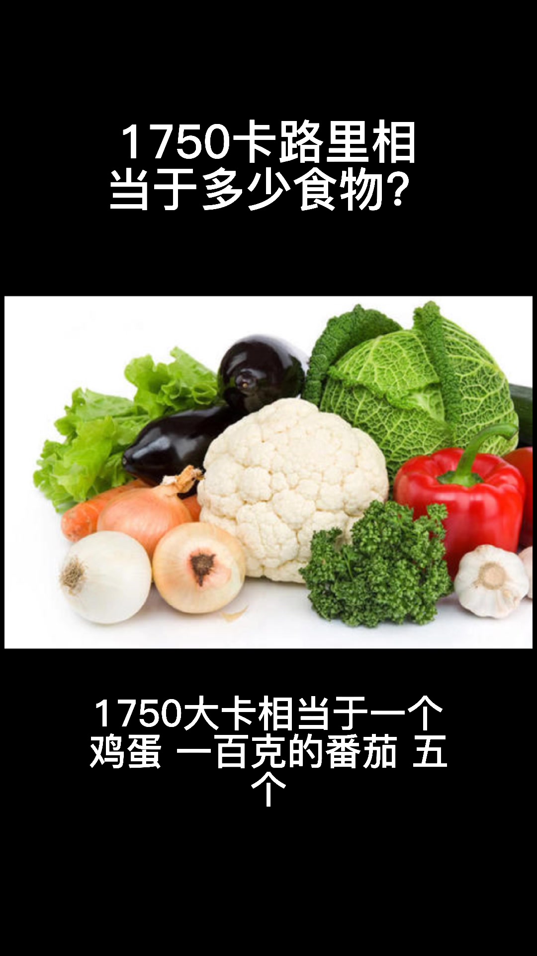 1750卡路里是多少食物?