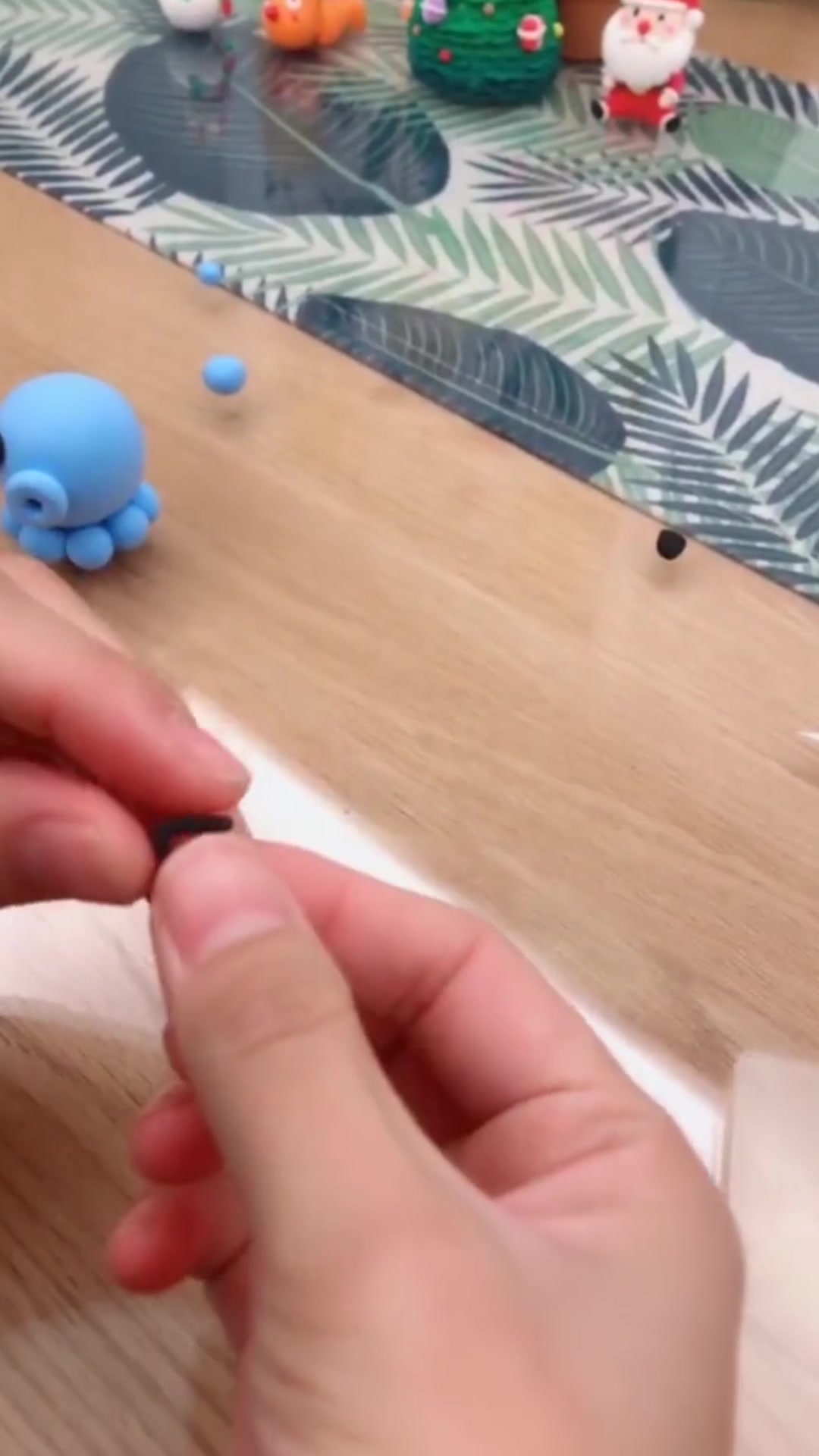 小章鱼粘土教程～超级简单超级可爱的,初学者可以练起来啦