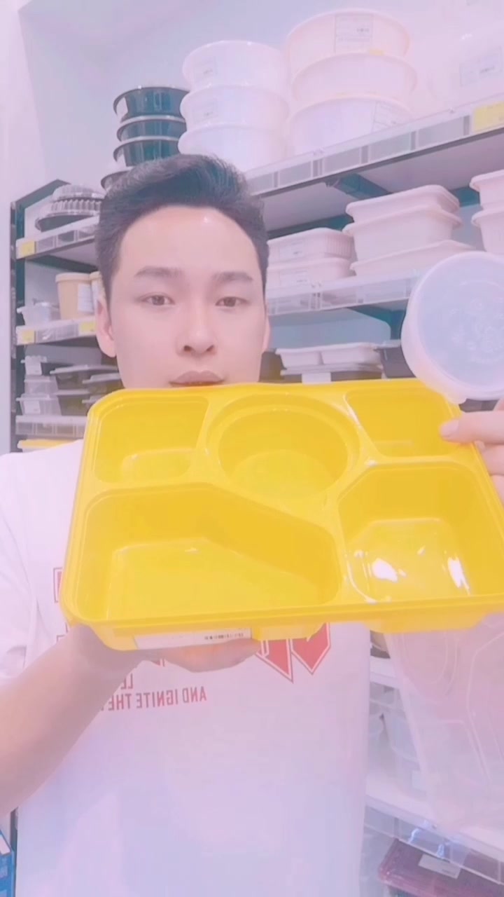 五格便当餐盒!外卖打包便当盒