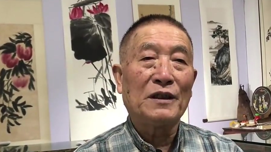 【老人用木版水印复制名画 效果堪比原作】四川成都,75岁的钟光瑚从13岁就开始从事木版水印