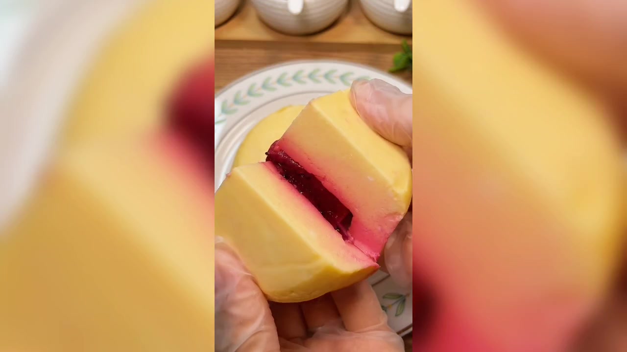 火龙果夹心蛋糕,把隔壁小孩又馋哭了