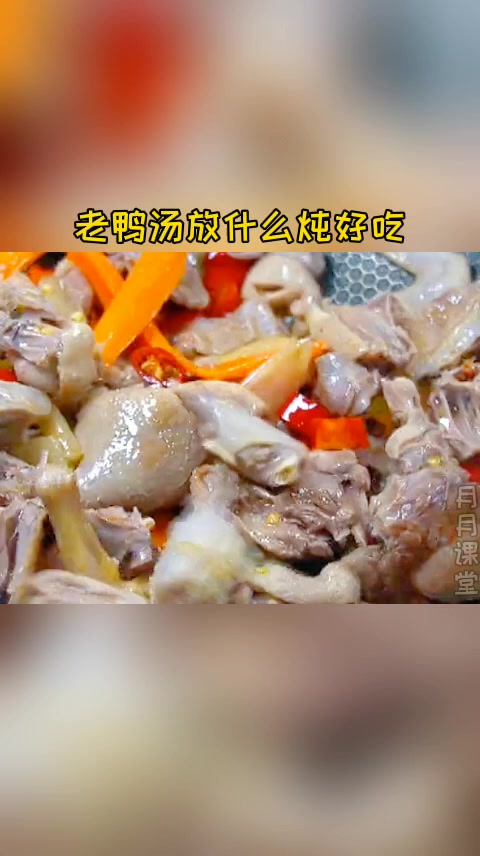 好吃的老鸭炖萝卜汤。汤汁香醇。