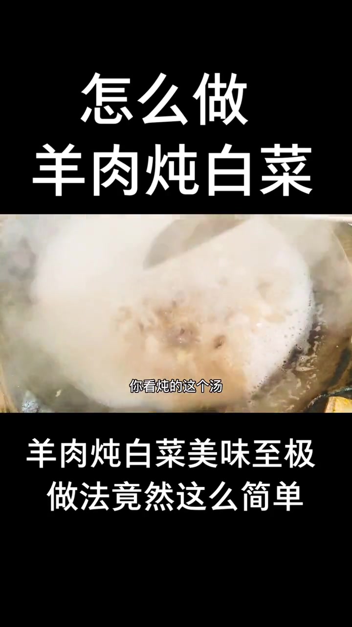 羊肉白菜的做法大全