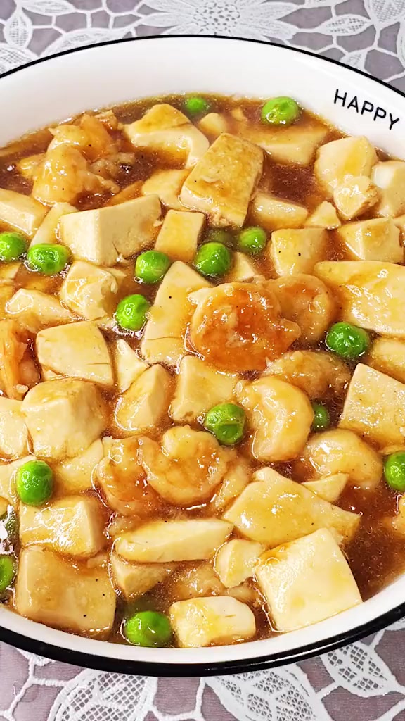 豆腐虾仁的做法。  
