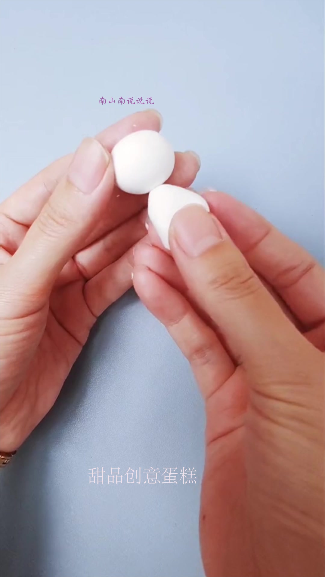 做个中秋节“月亮蛋糕”,最后的兔子有点草率了!