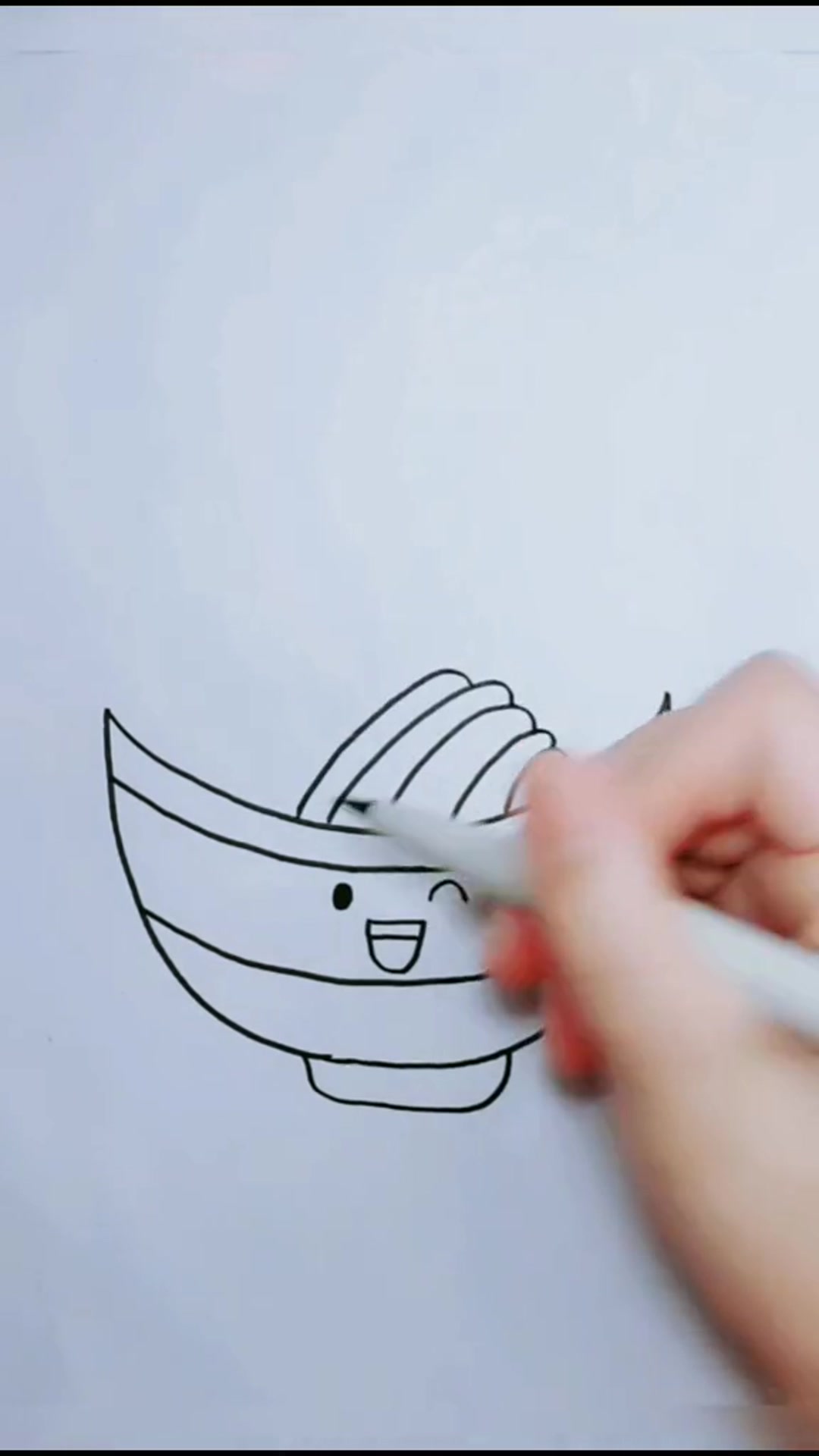 幼儿园简笔画彩色面条