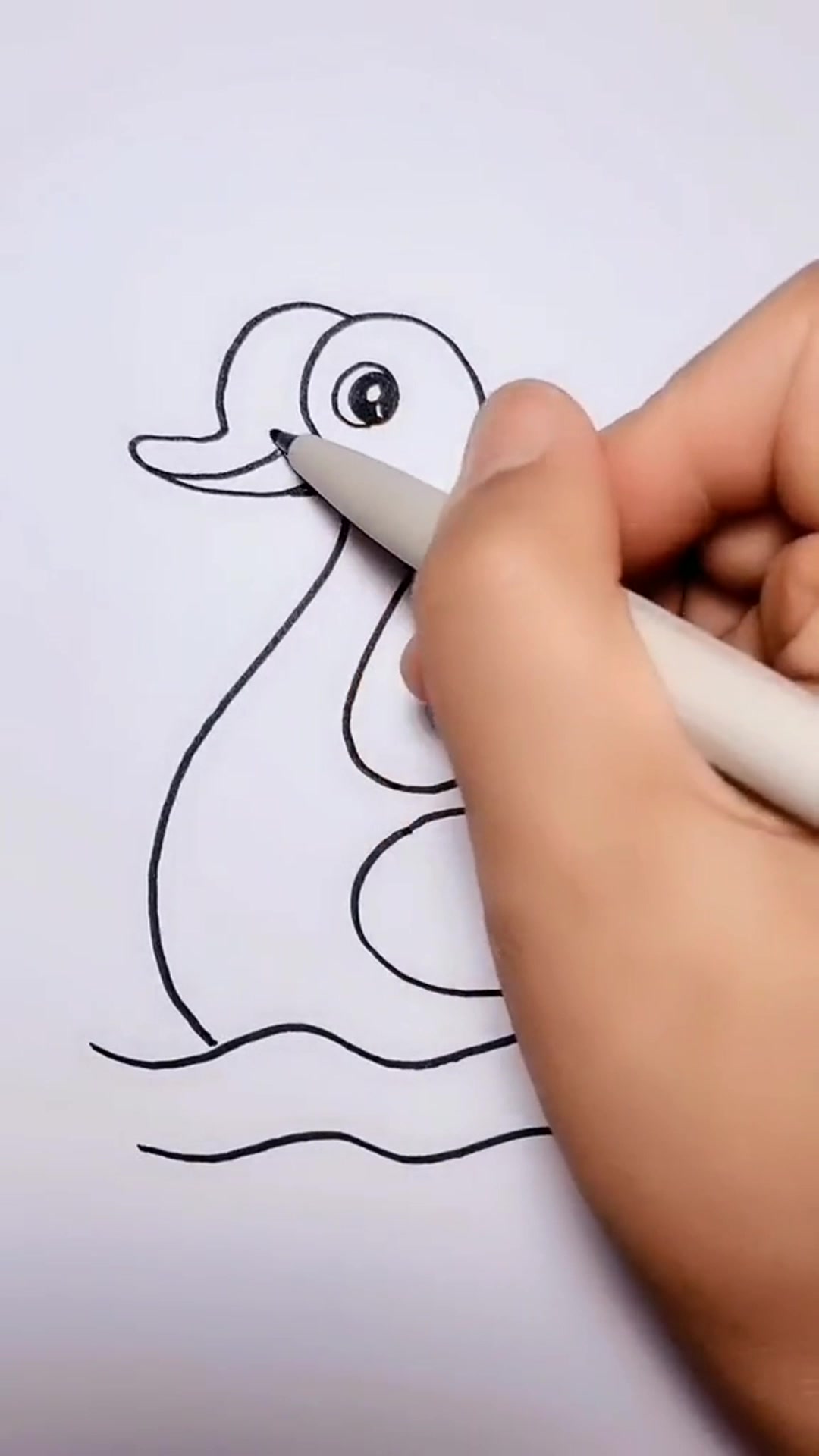 幼儿园简笔画大白鹅