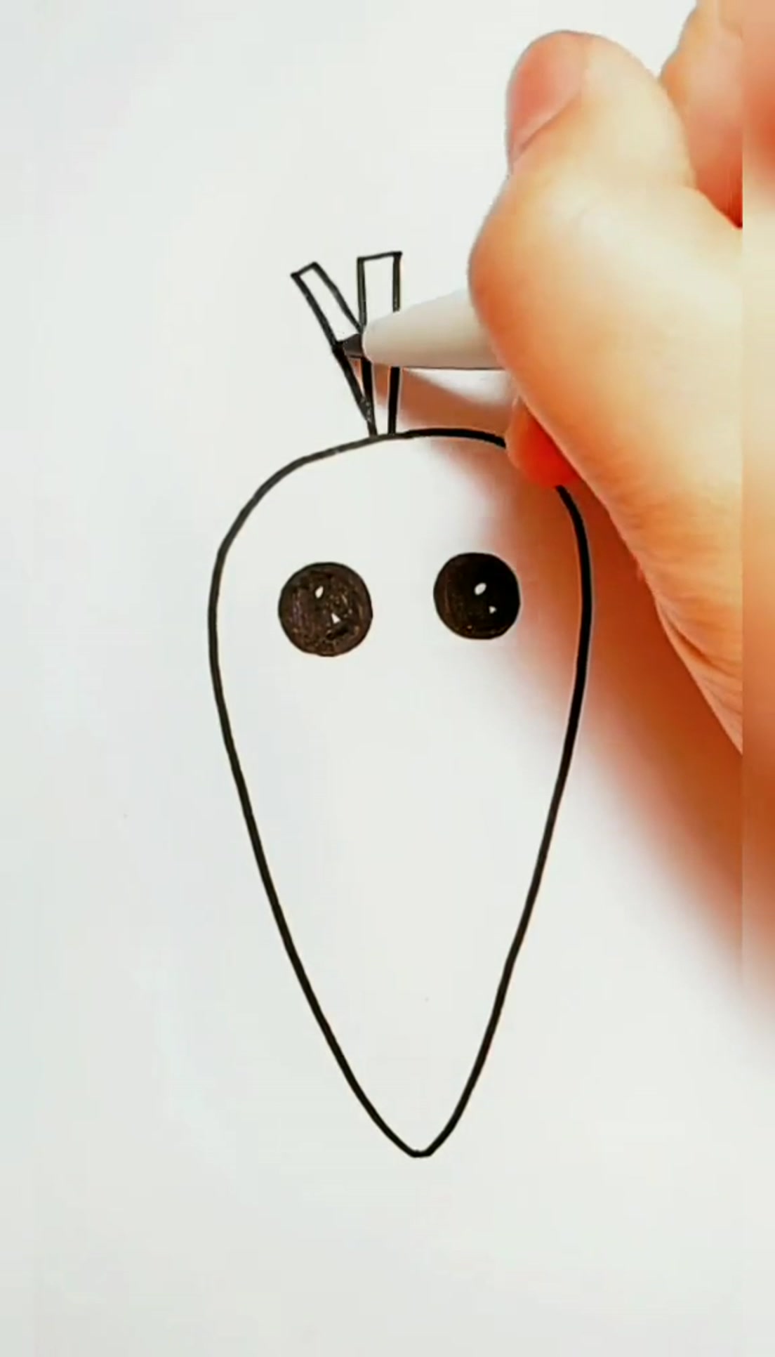 幼儿园简笔画红萝卜