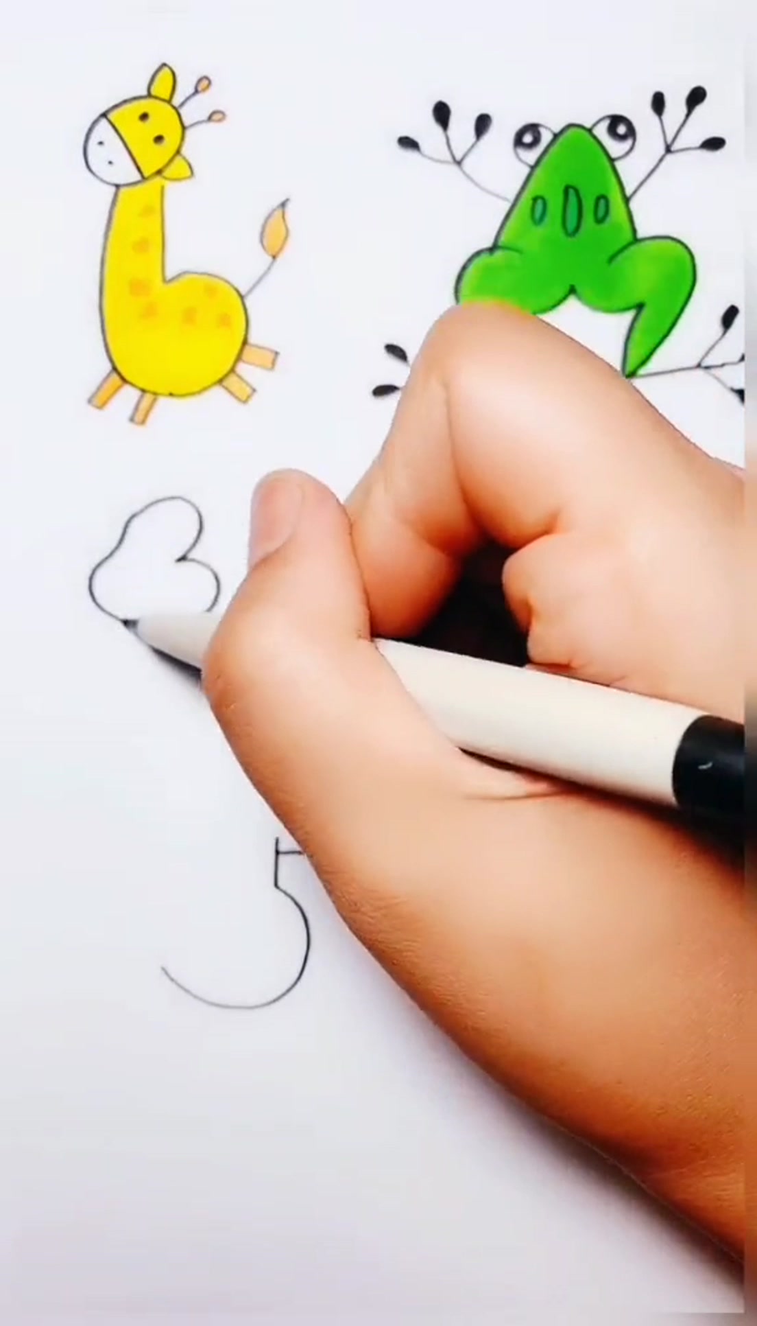 幼儿园简笔画数字画