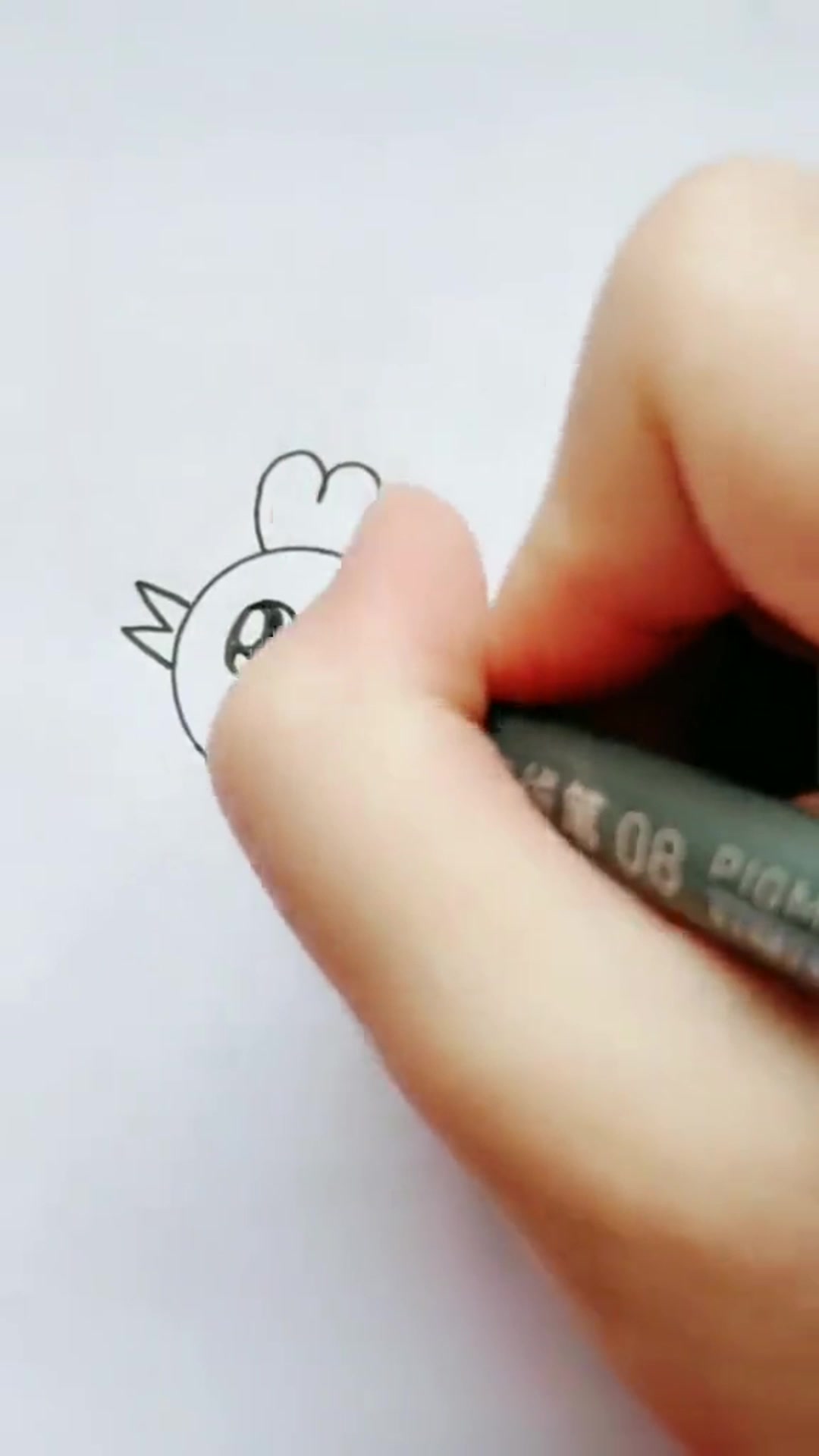 幼儿园简笔画老鹰捉小鸡