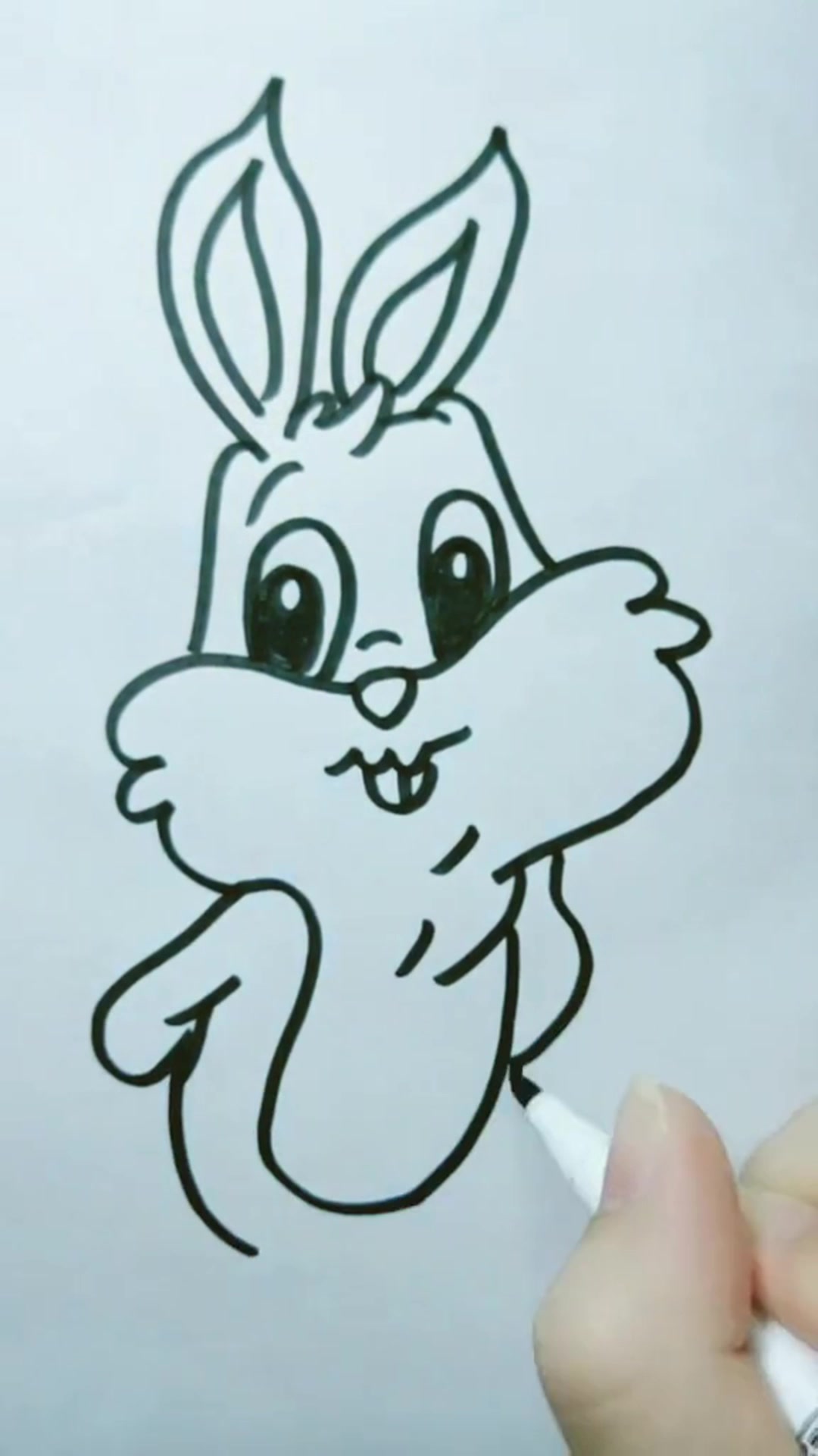 幼儿园简笔画小白兔