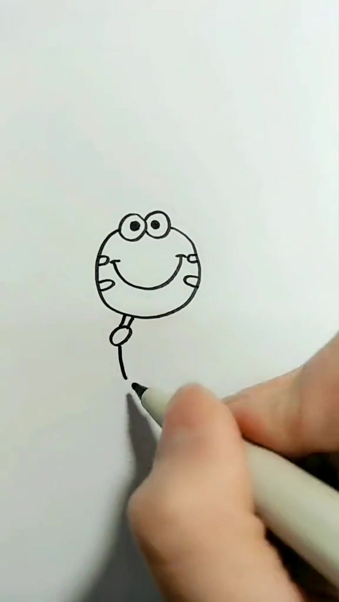 简笔画青蛙儿童画