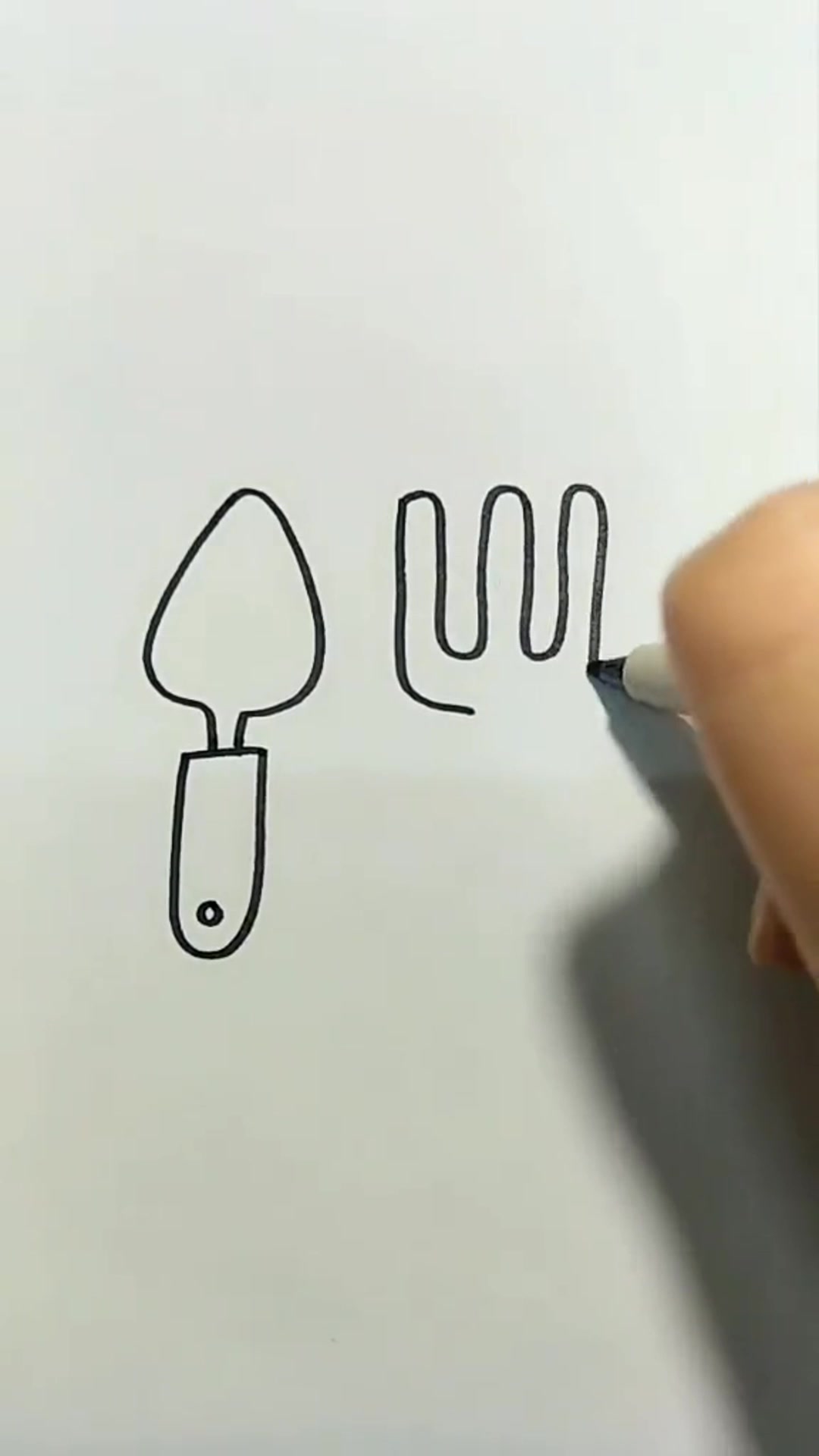 幼儿园简笔画餐具