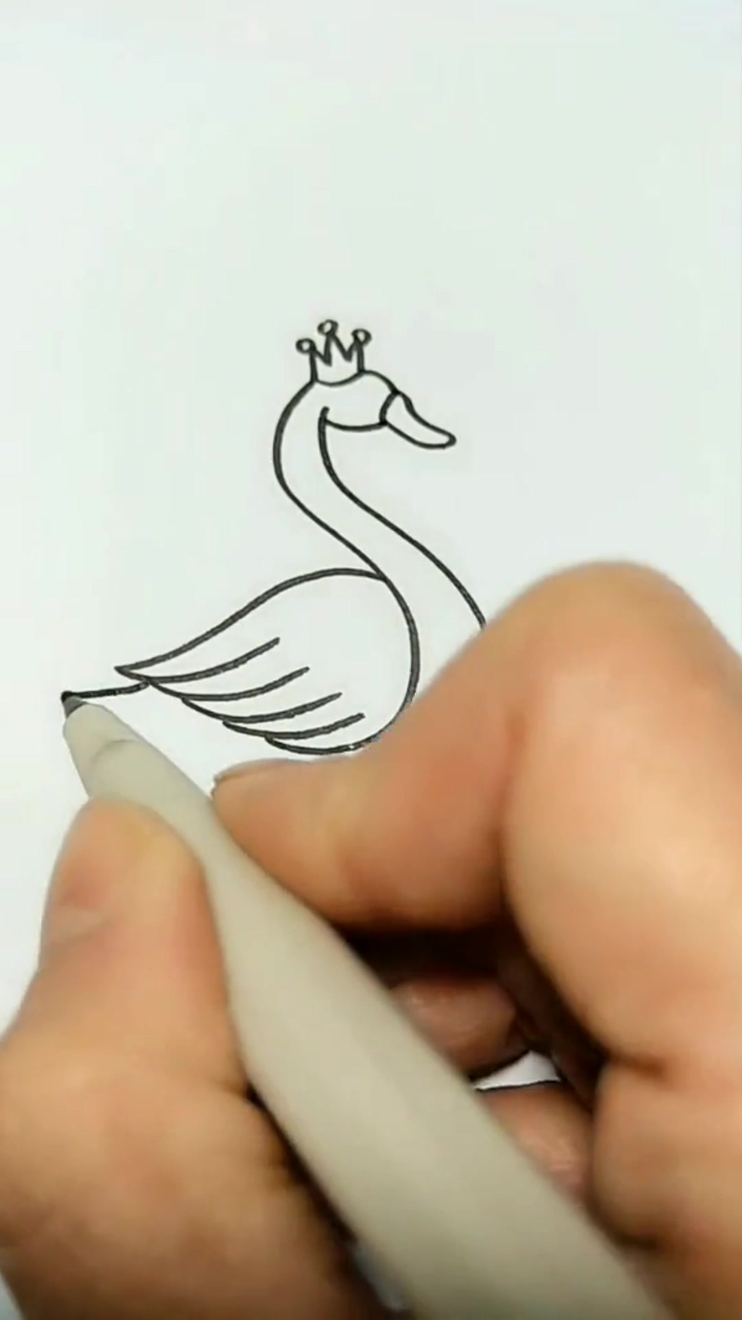 幼儿园简笔画鹅鹅鹅