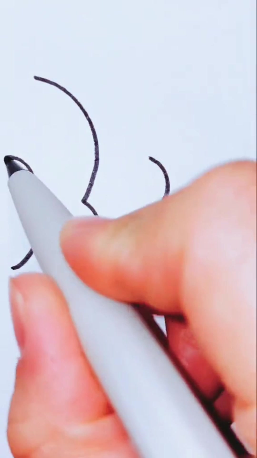 幼儿园简笔画鱼,数字画教学,用3画鱼