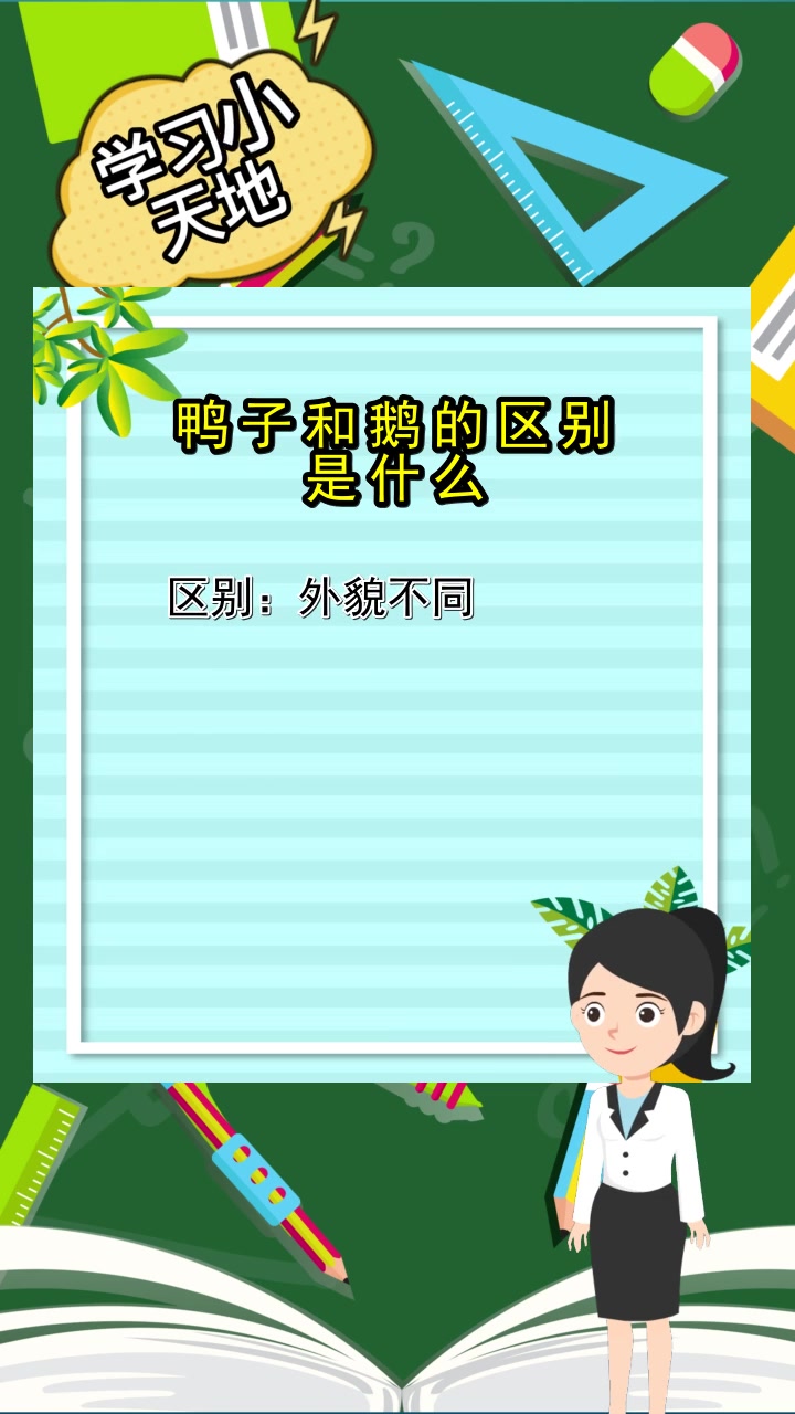 鸭子和鹅的区别是什么,你清楚了吗