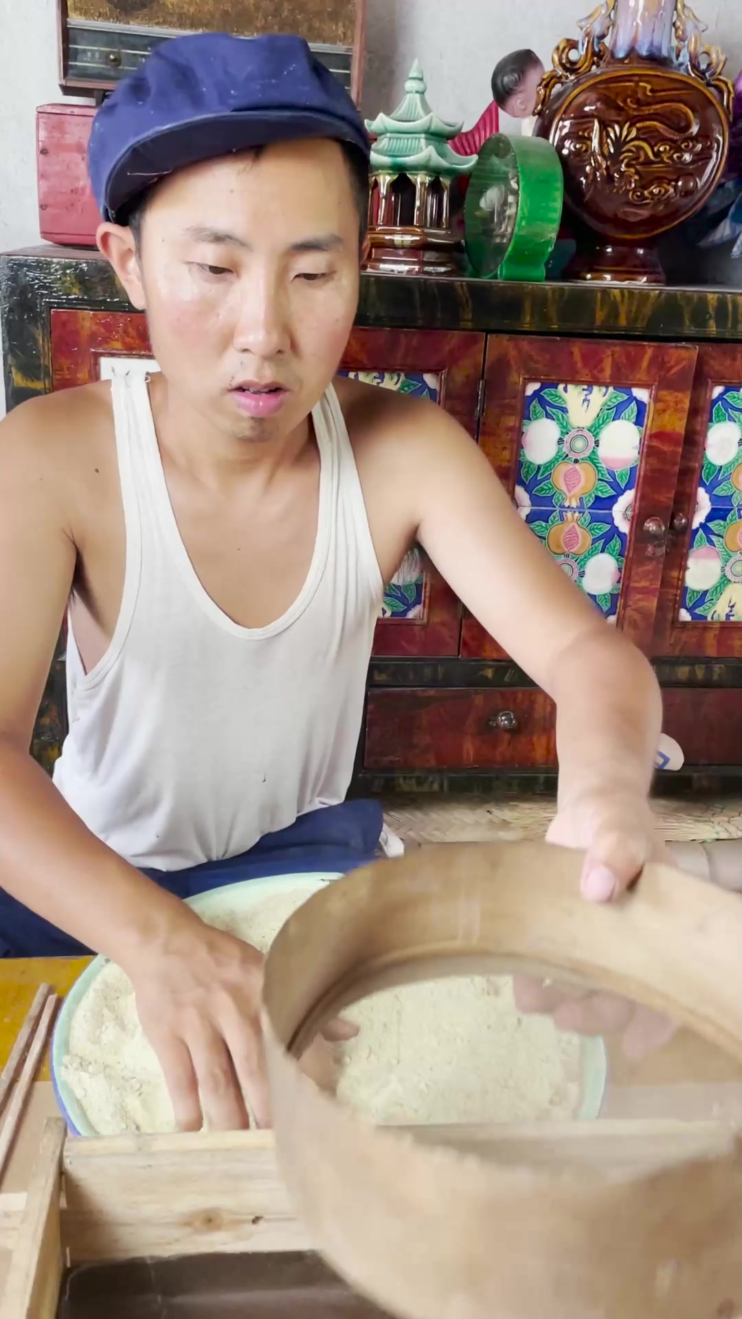 纯手工制作绿豆糕