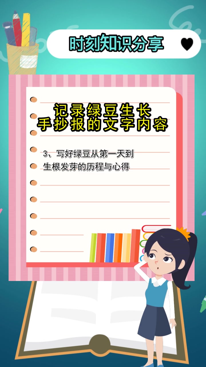 记录绿豆生长手抄报的文字内容,你听懂了吗