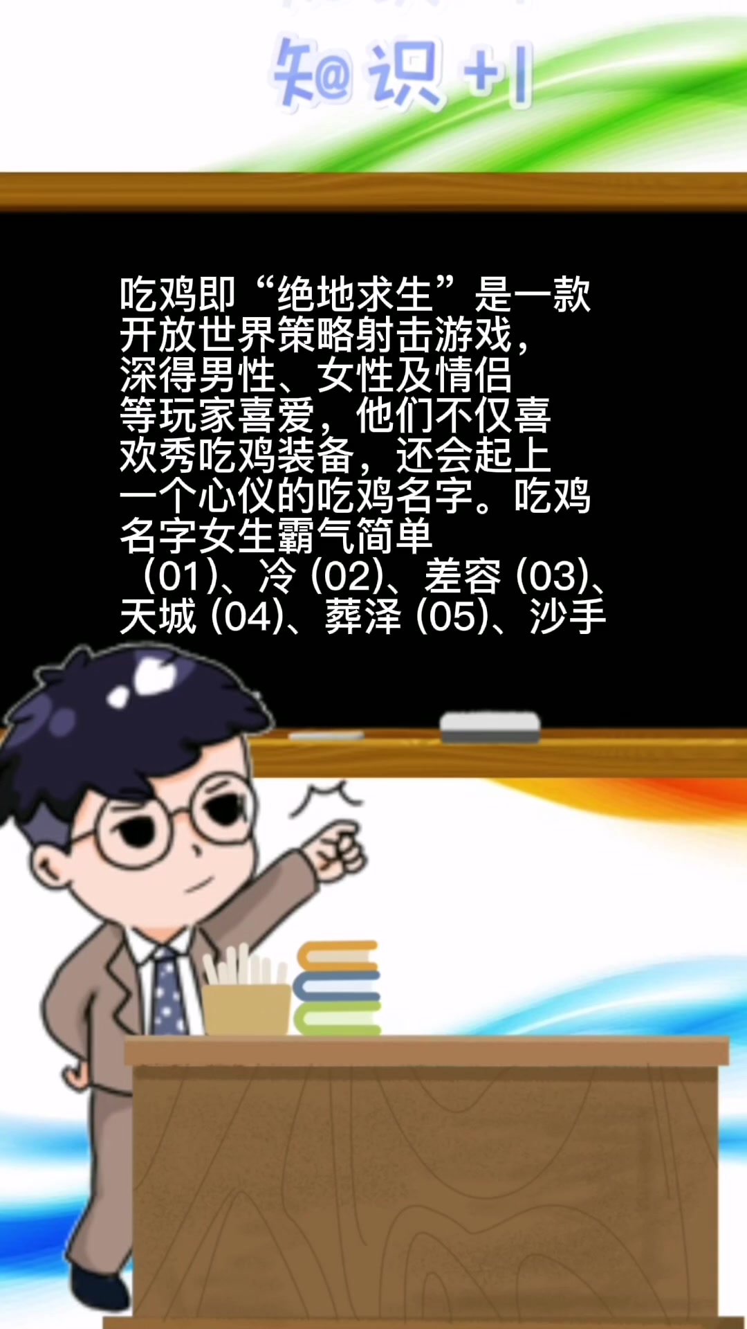 吃鸡最拽的名字女