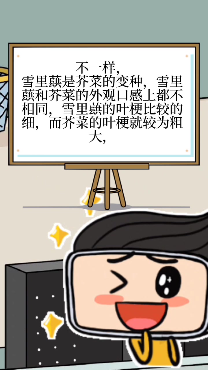 芥菜和雪里蕻是一样吗
