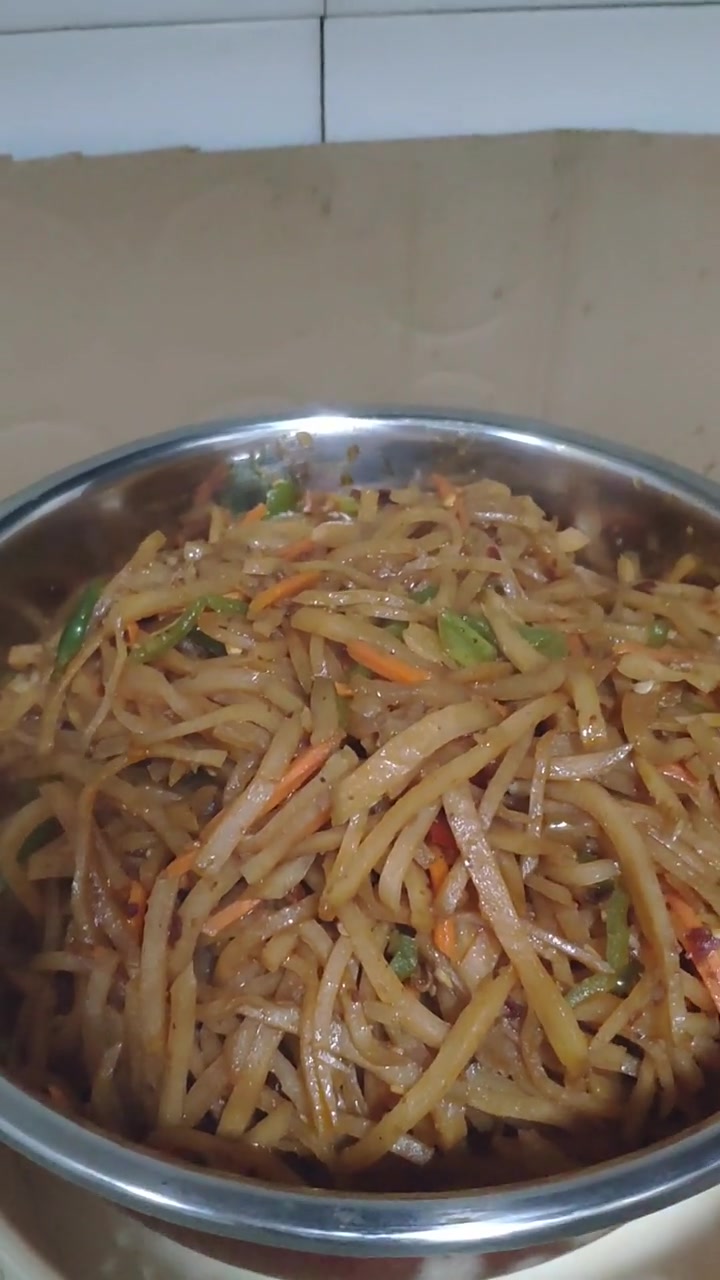 炒芥菜丝的做法 