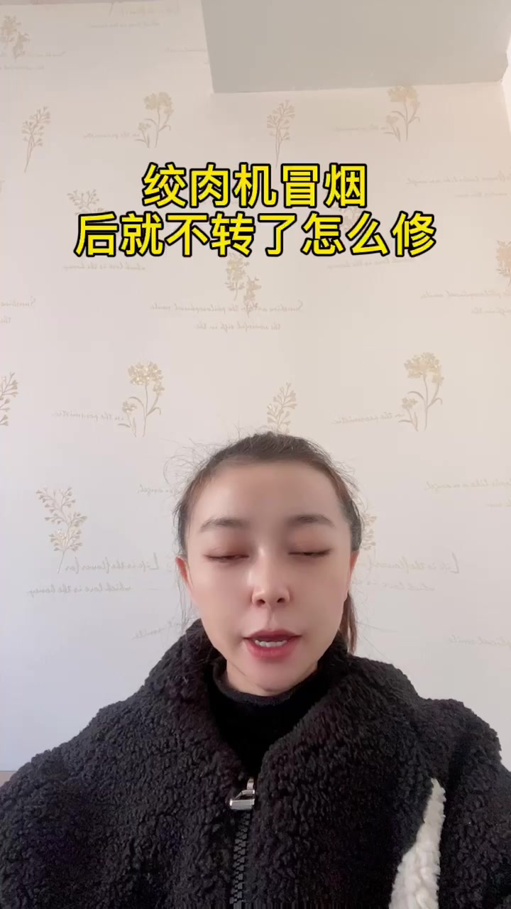 绞肉机冒烟后就不转了怎么修