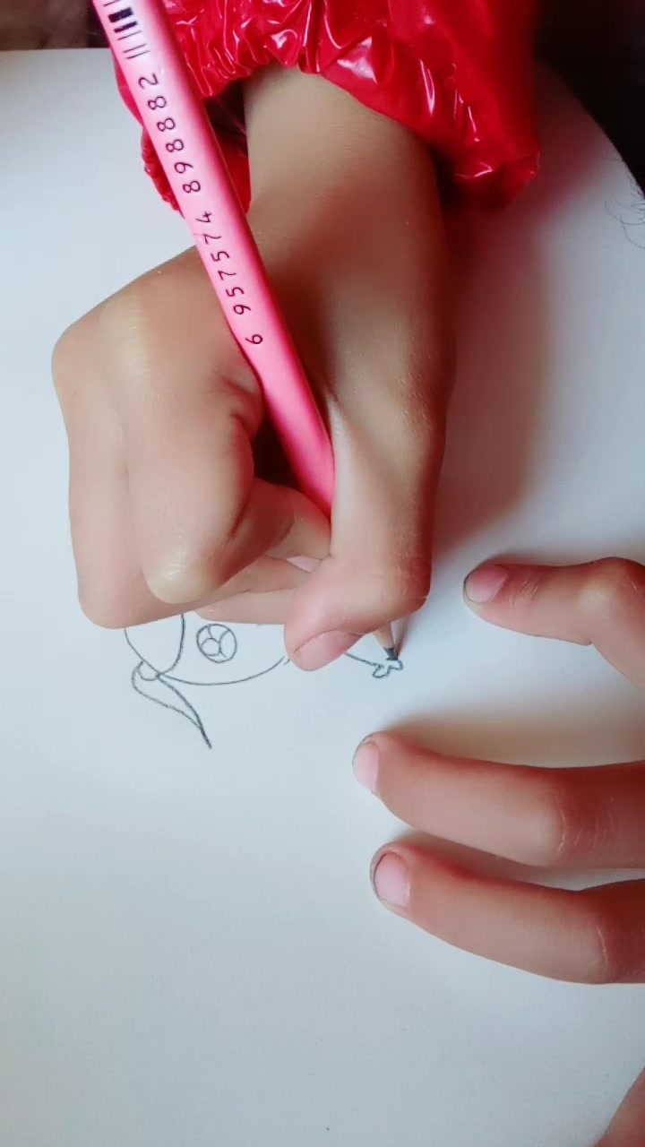 儿童简笔画美人鱼