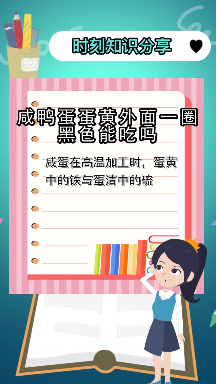 咸鸭蛋蛋黄外面一圈黑色能吃吗,你清楚了吗