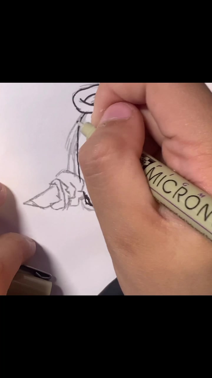 来,今天来画周五夜放克内鬼小白(内含涂色)