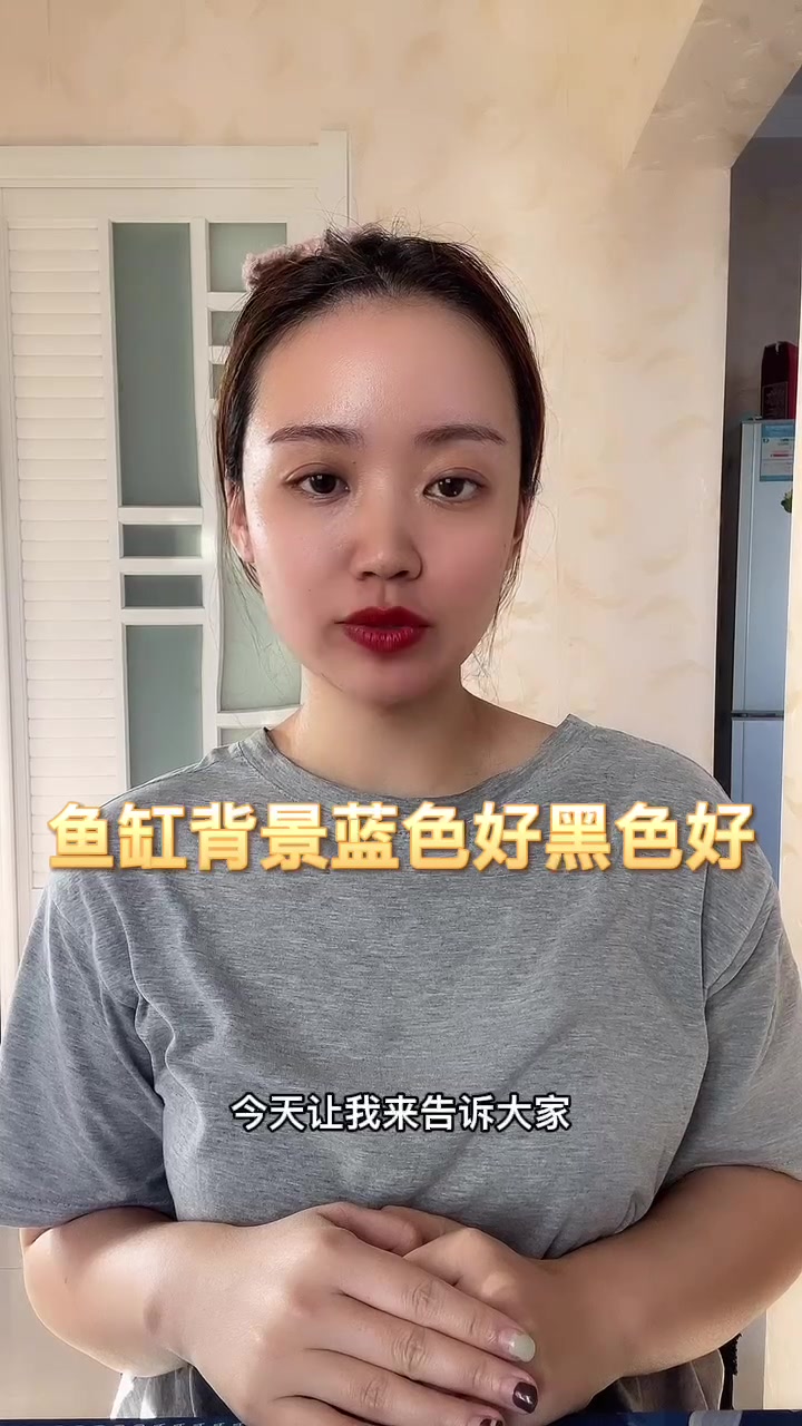 鱼缸背景蓝色好黑色好