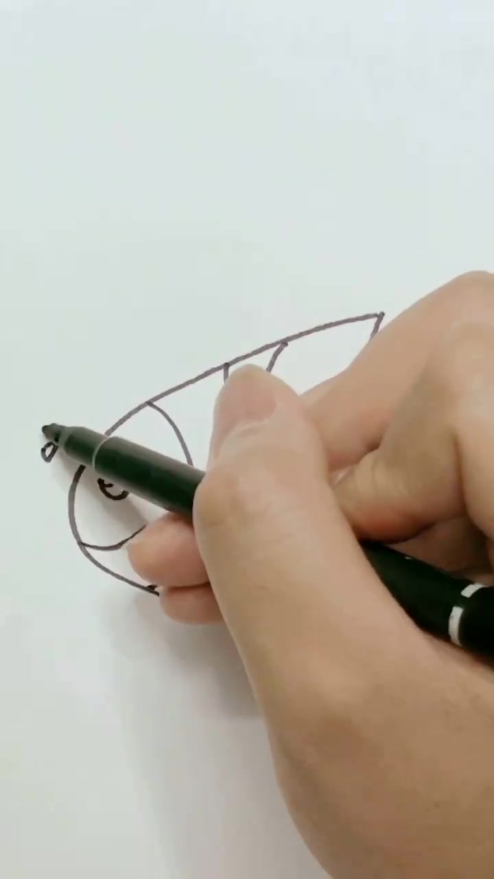 小丑鱼简笔画,小鱼简笔画,儿童简笔画教程