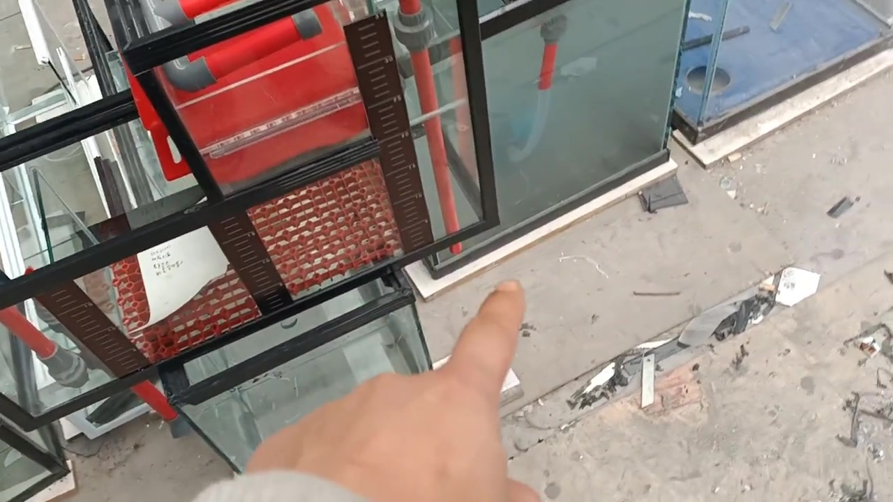 60×20×41黑色款上滤槽,双层干湿分离 #上滤缸  #鱼缸  #泗海鱼缸 