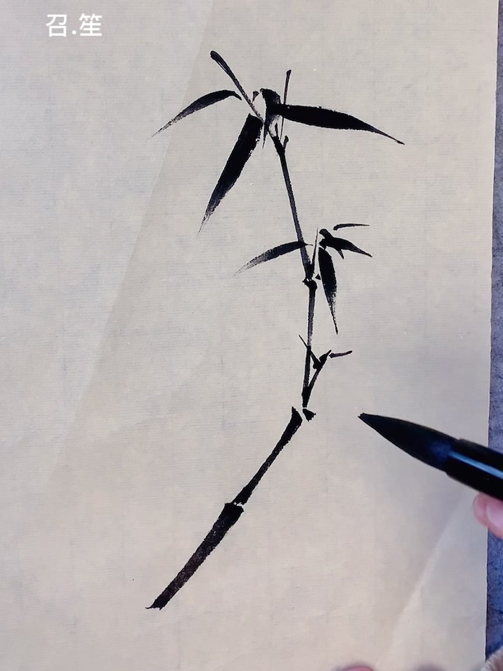 墨竹,写意国画,小品