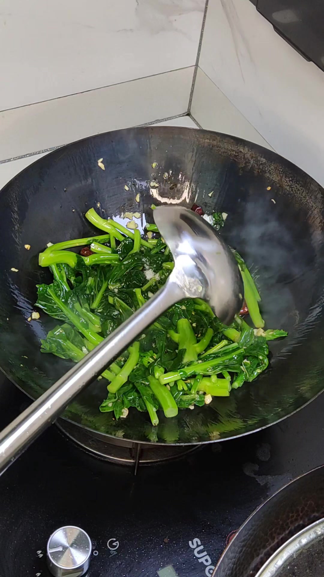#美食教程#炒芥蓝菜