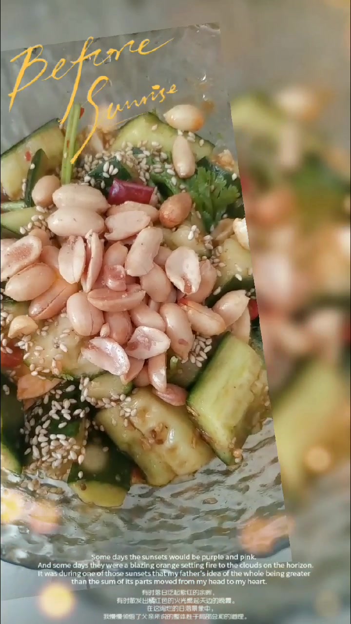 花旗参炖乌鸡,凉拌黄瓜,虎皮凤爪……