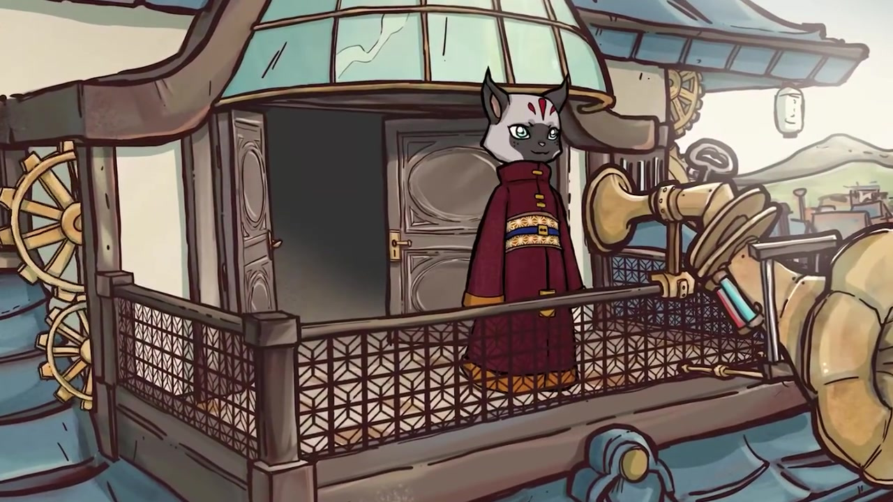 手绘风蒸汽朋克解谜游戏《A Peculiar Adventure On Bast》上线了S