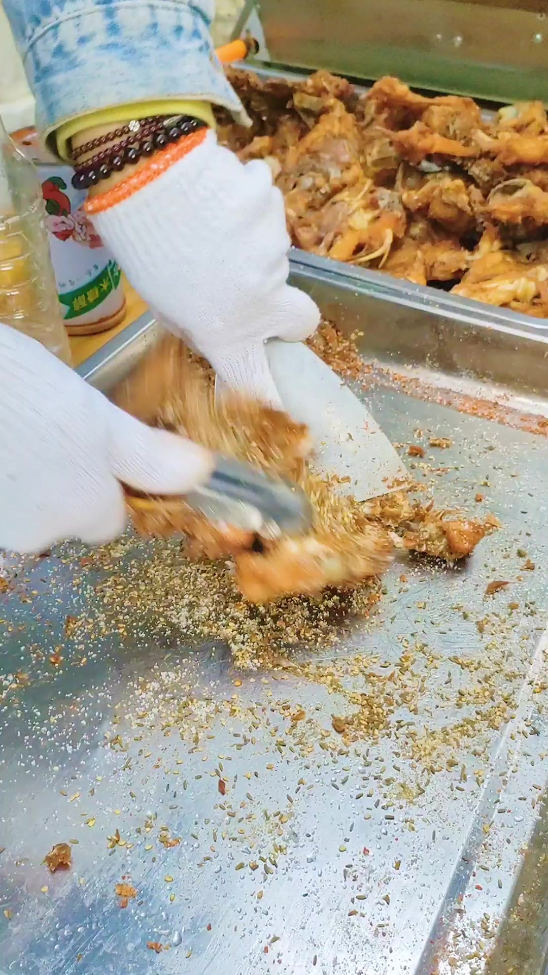 炊大房手撕鸡架 制作简单味道好,不多说了,我出去摆摊了