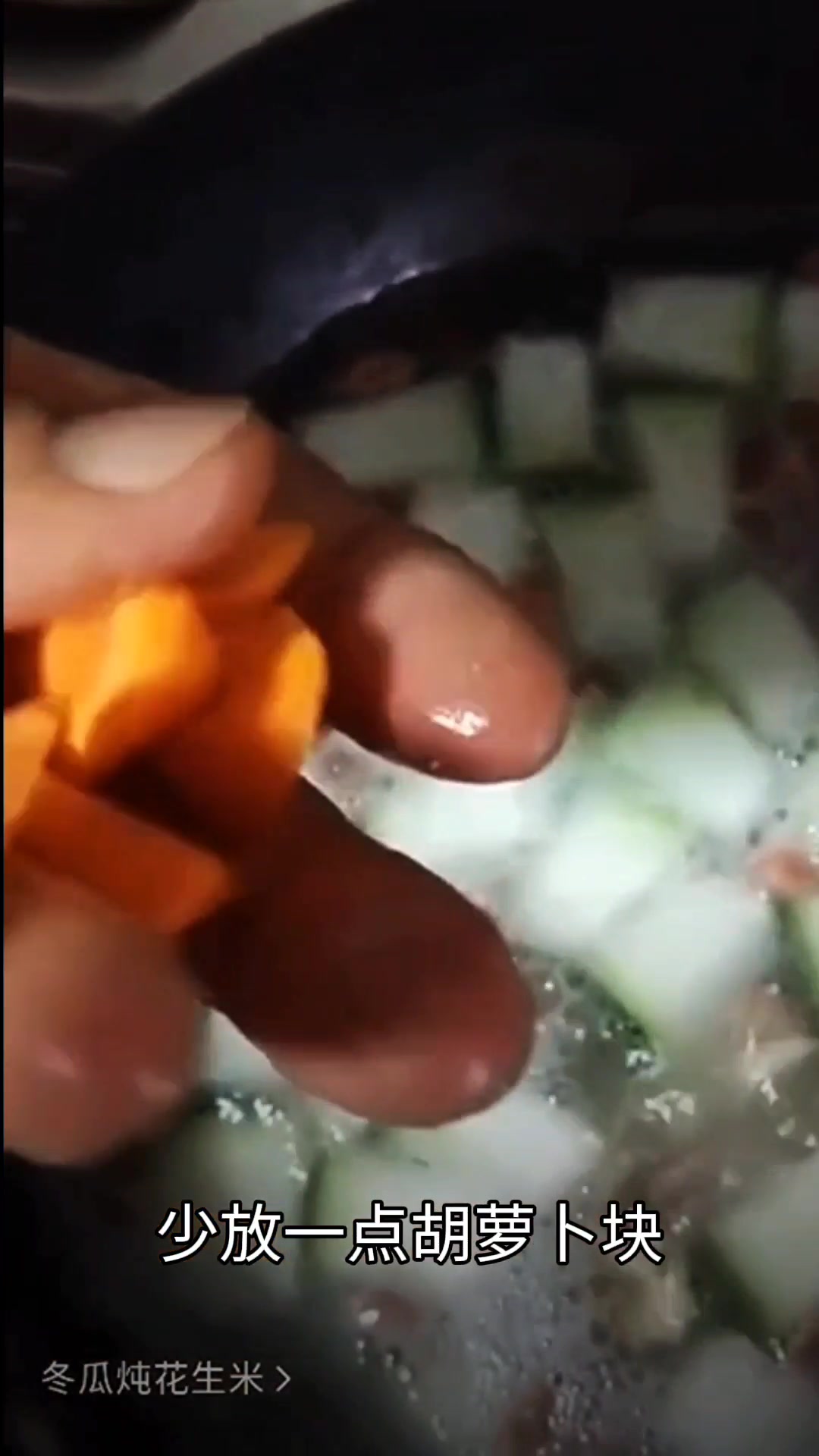 美味的冬瓜炖花生米