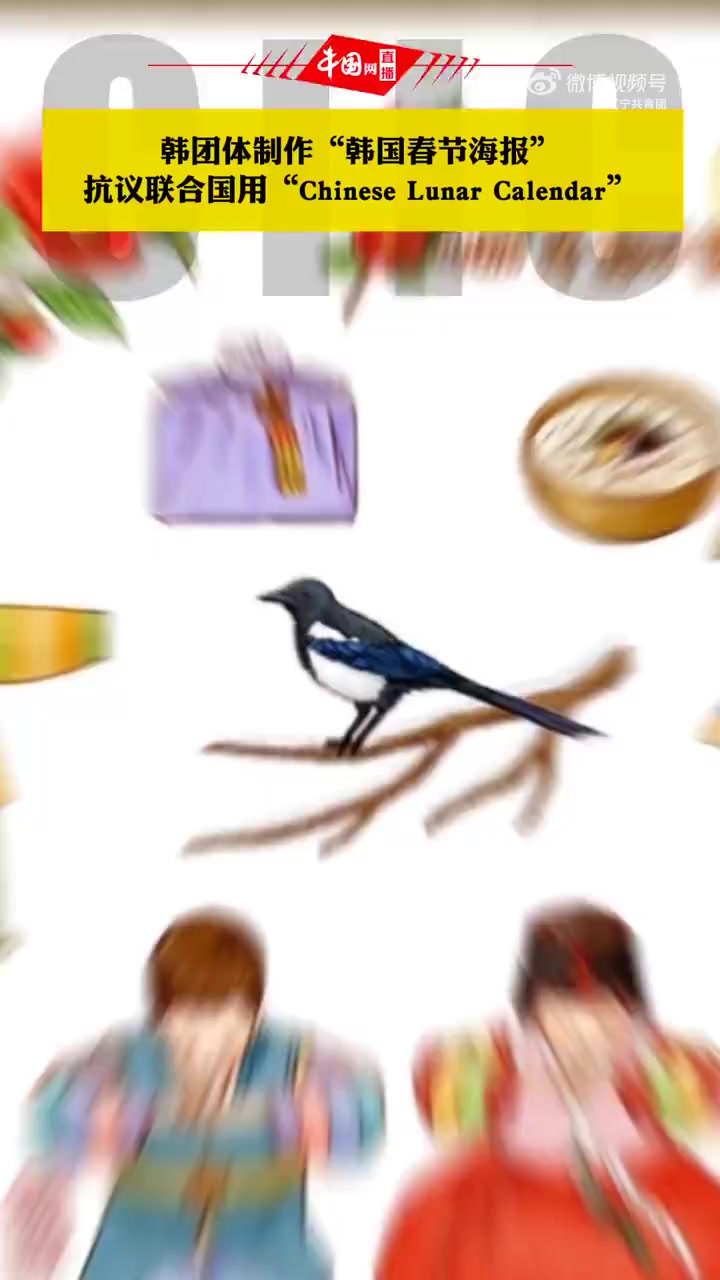 没文化真可怕!韩国团体制作韩国春节海报抗议联合国用“Chinese Lunar Calen