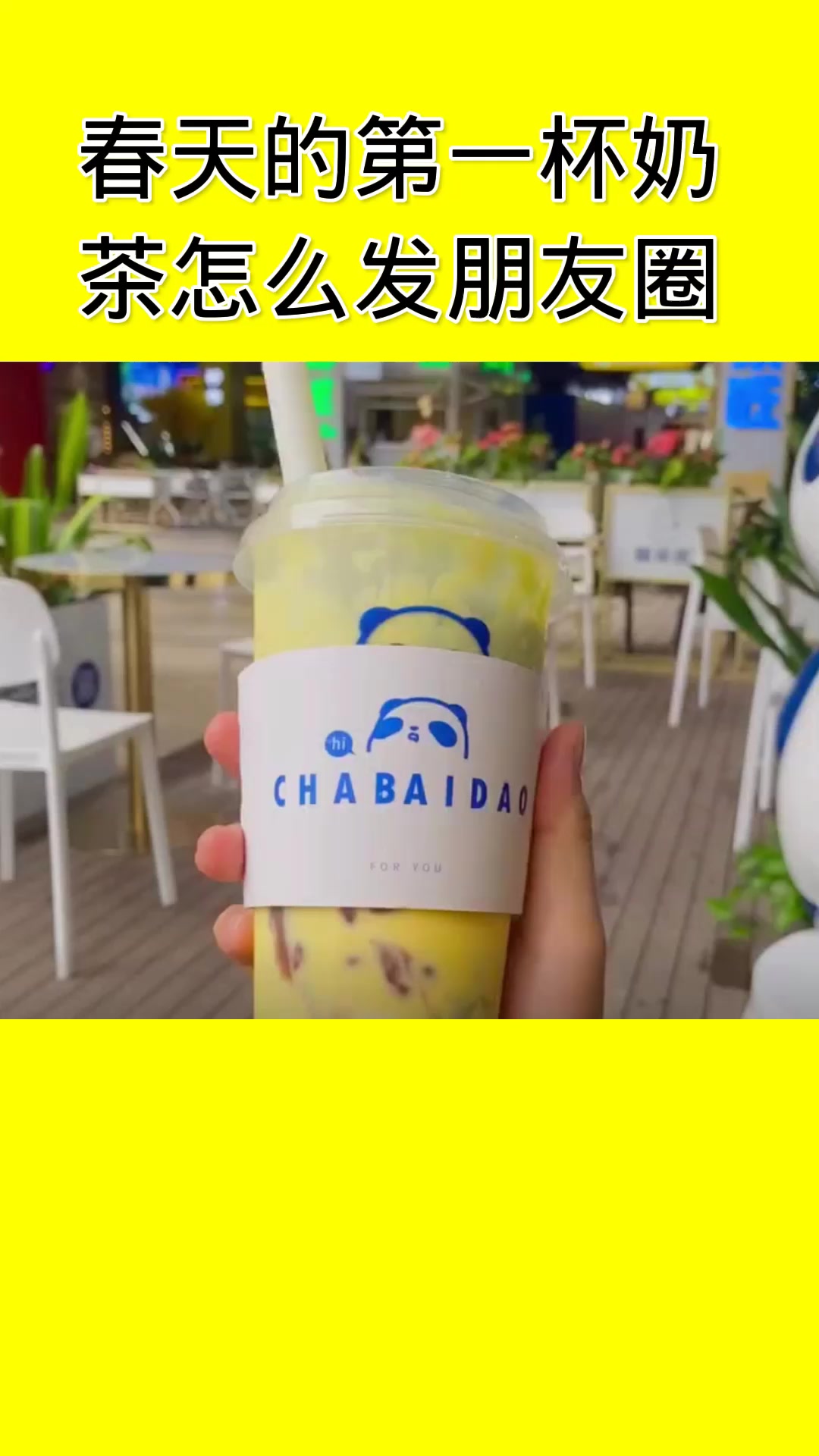 春天的第一杯奶茶怎么发朋友圈