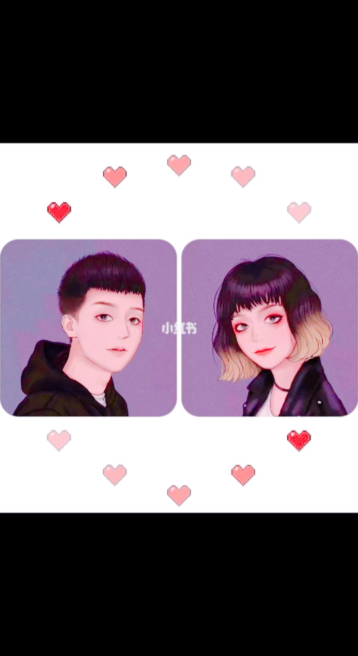 很火的情侣头像!情侣们来试试吧!
