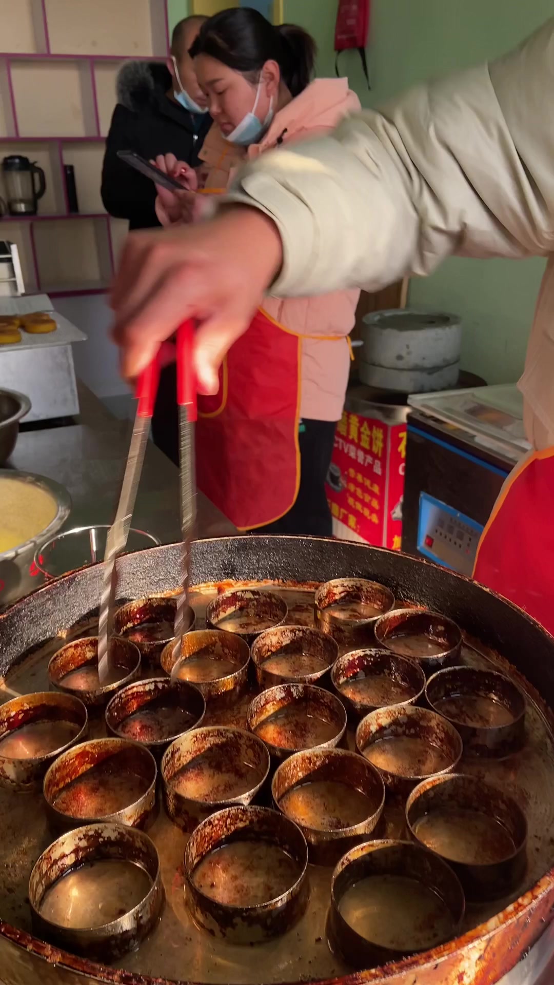 石磨黄金玉米饼的制作